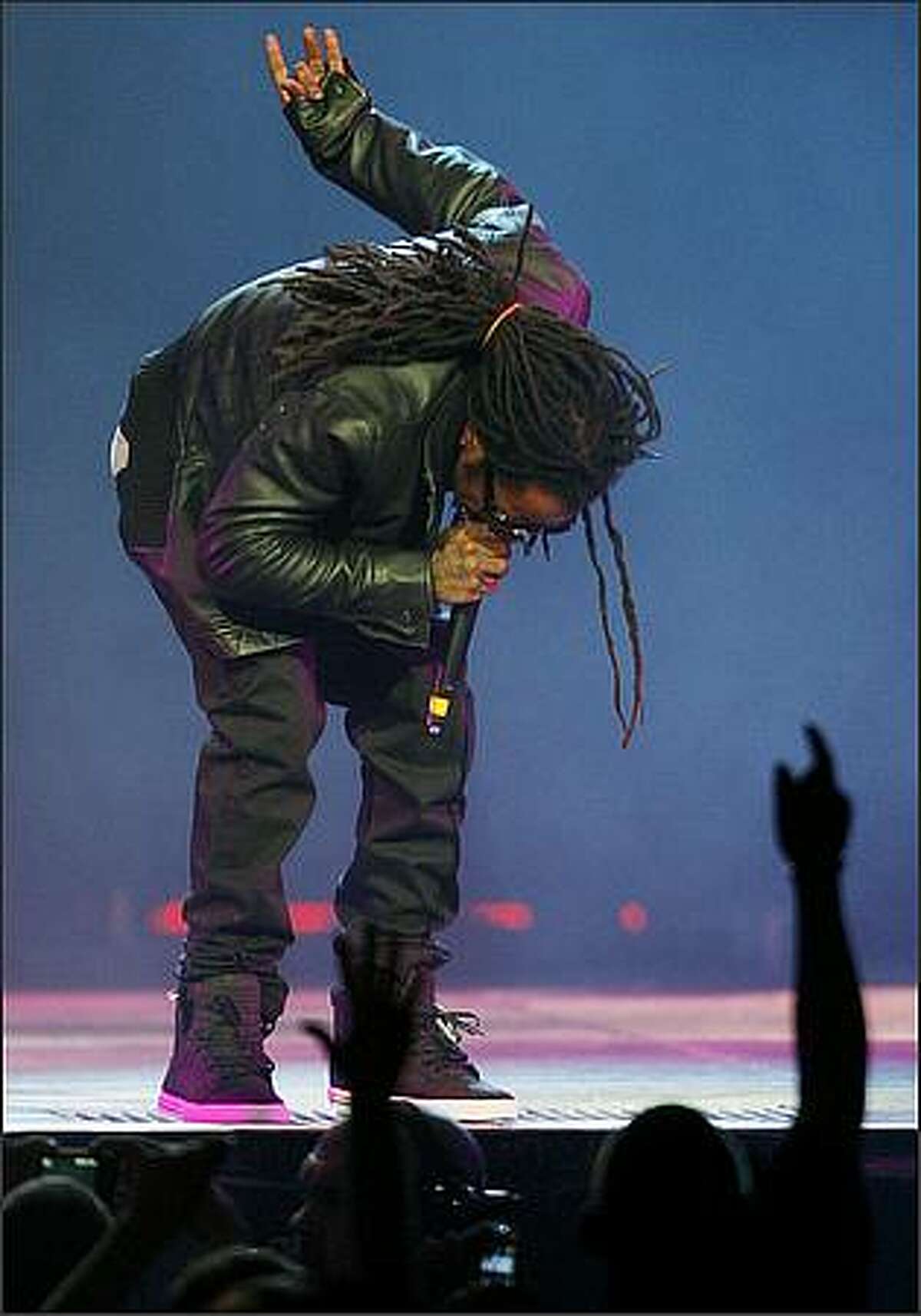 Lil Wayne performs at KeyArena in Seattle on Sunday, January 25, 2009.