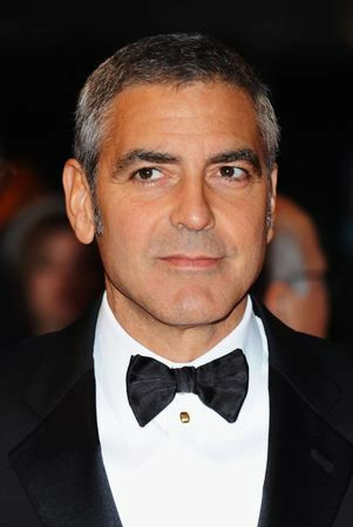 Actor George Clooney attends the world premiere of 'Fantastic Mr. Fox' and the opening gala of the Times BFI London Film Festival at the Odeon Leicester Square in London, England.
