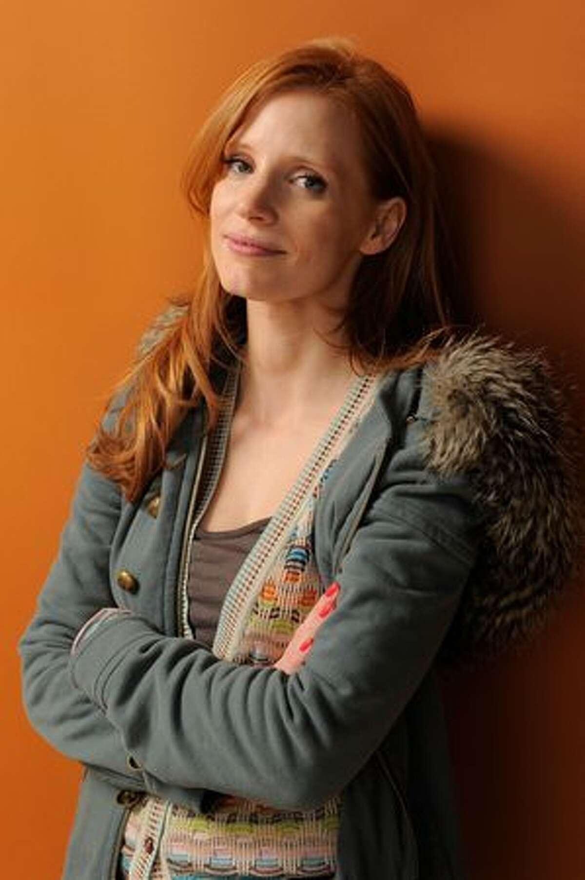 Actress Jessica Chastain poses for a portrait during the 2011 Sundance Film Festival at The Samsung Galaxy Tab Lift on January 25, 2011 in Park City, Utah.