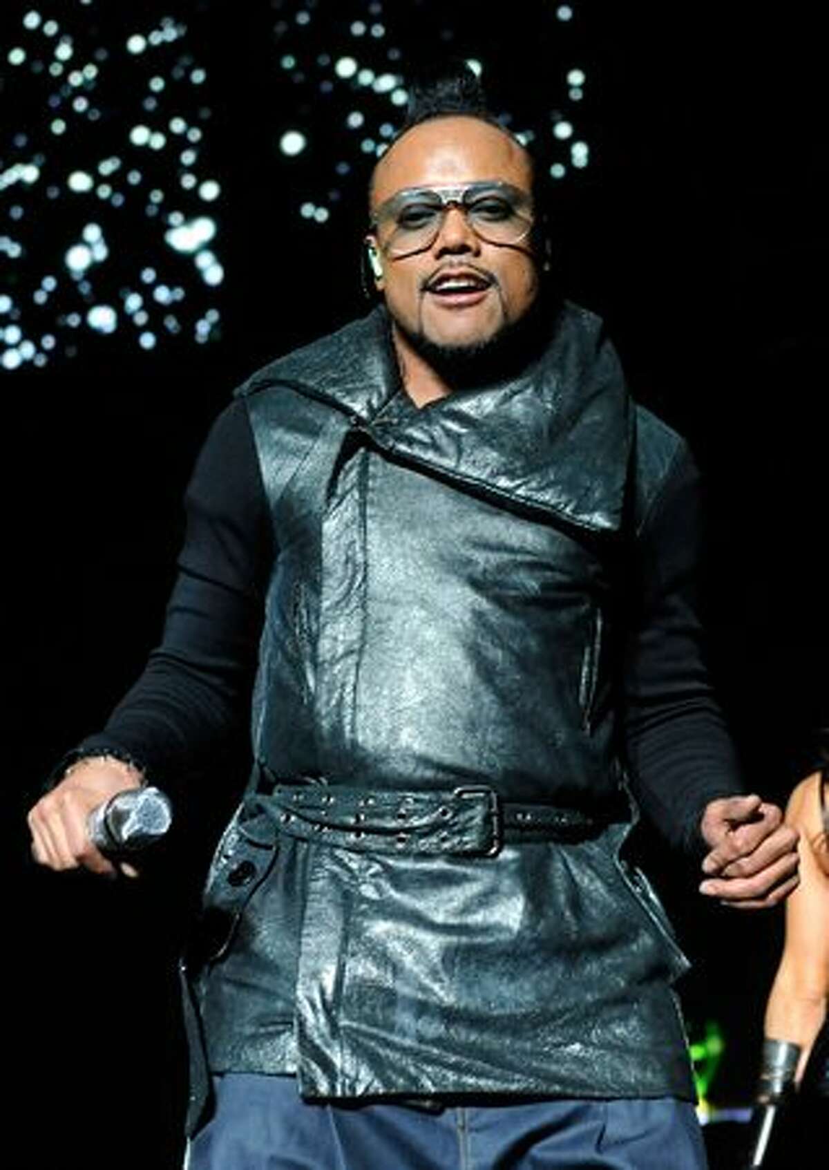Singer apl.de.ap of the Black Eyed Peas performs at the Mandalay Bay Events Center in Las Vegas, Nevada. The group is touring in support of the album, "The E.N.D."