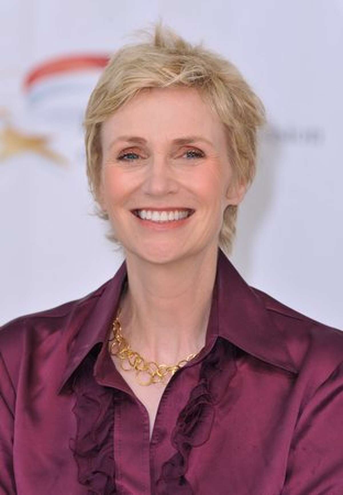 Actress Jane Lynch pose during a photocall for "Glee" TV series at Grimaldi Forum.
