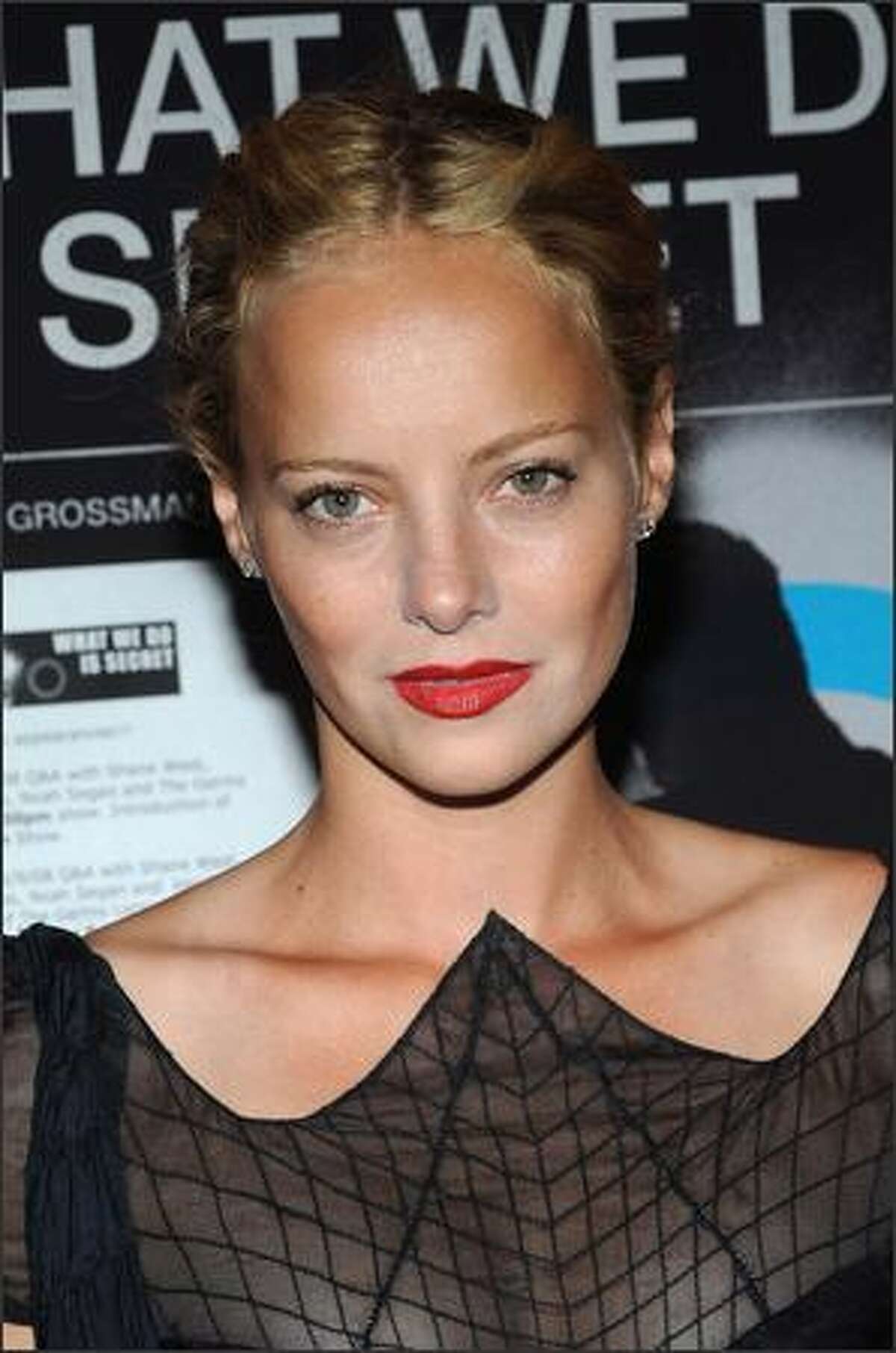 Actress Bijou Phillips attends the premiere Of "What We Do Is Secret" at the Landmark Sunshine Cinemas in New York City.