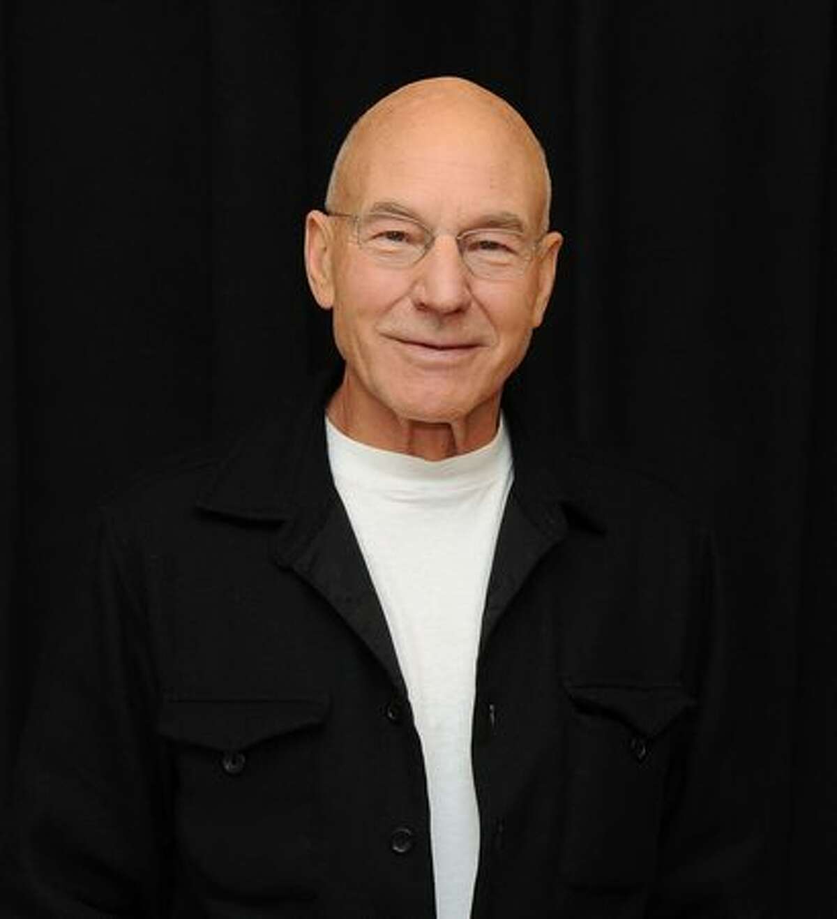 Actor Patrick Stewart attends "A Life in the Theatre" cast photo call at the Atlantic Theater Company in New York City.