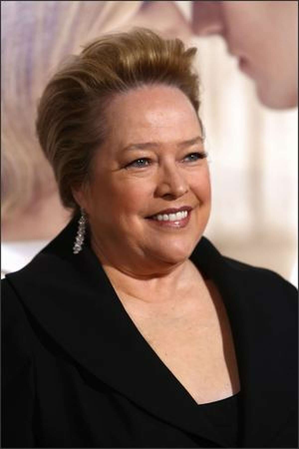 Actress Kathy Bates arrives at Paramount Vantage's Los Angeles premiere of 'Revolutionary Road' held at Mann Village Theater in Westwood, California.