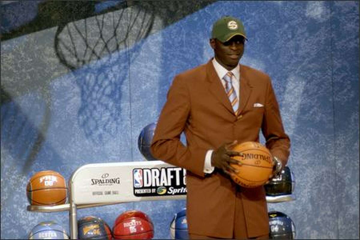 Saer Sene of Senegal is drafted in the 10th position by the Sonics.