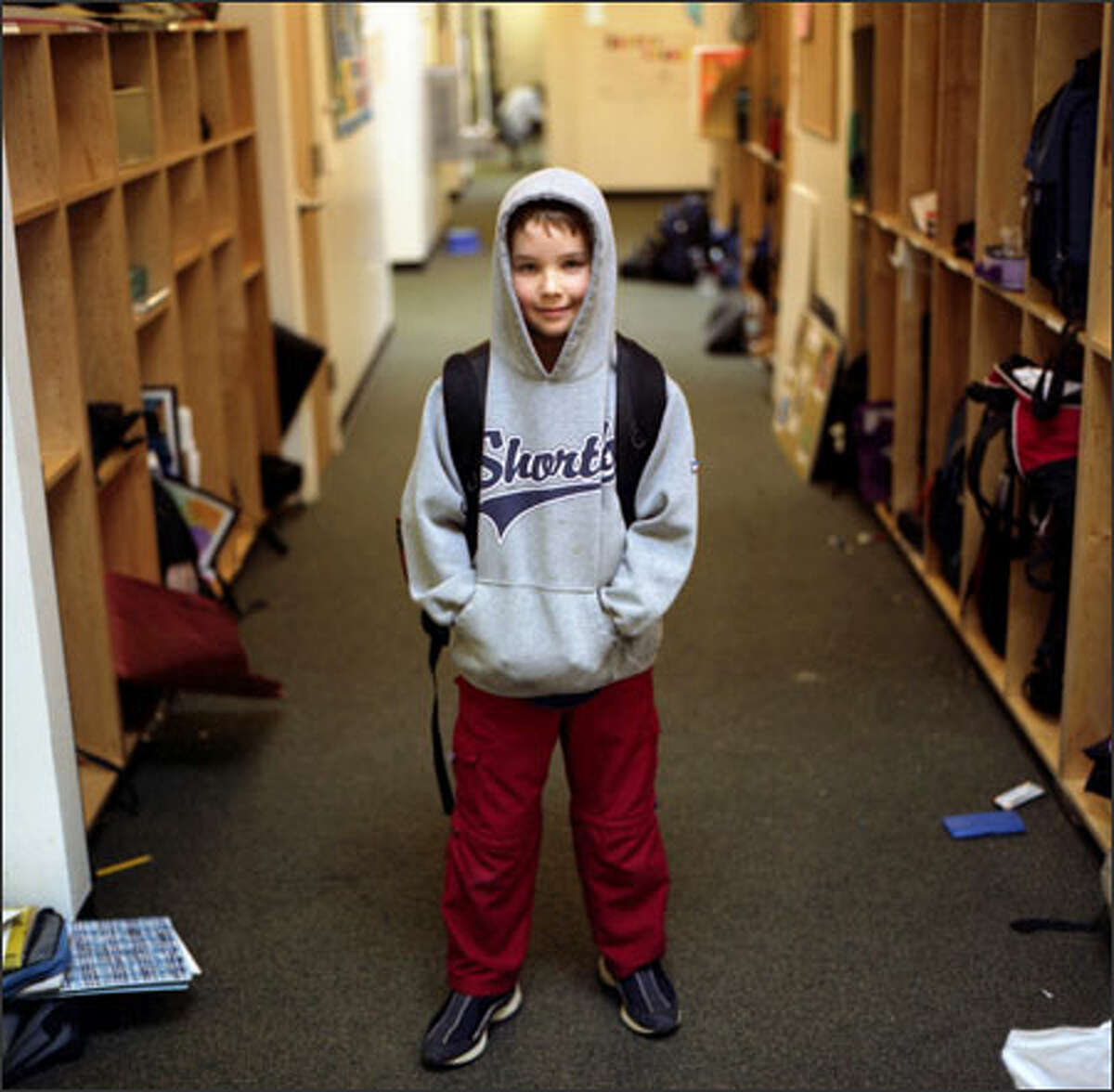 Ian Sobol, 10, was one of 18 Seattleites we interviewed recently for their takes on what it means to be American in 2005: "Americans should care about their country more than war. Some people think war is cool but I think war is not cool because a lot of people die."