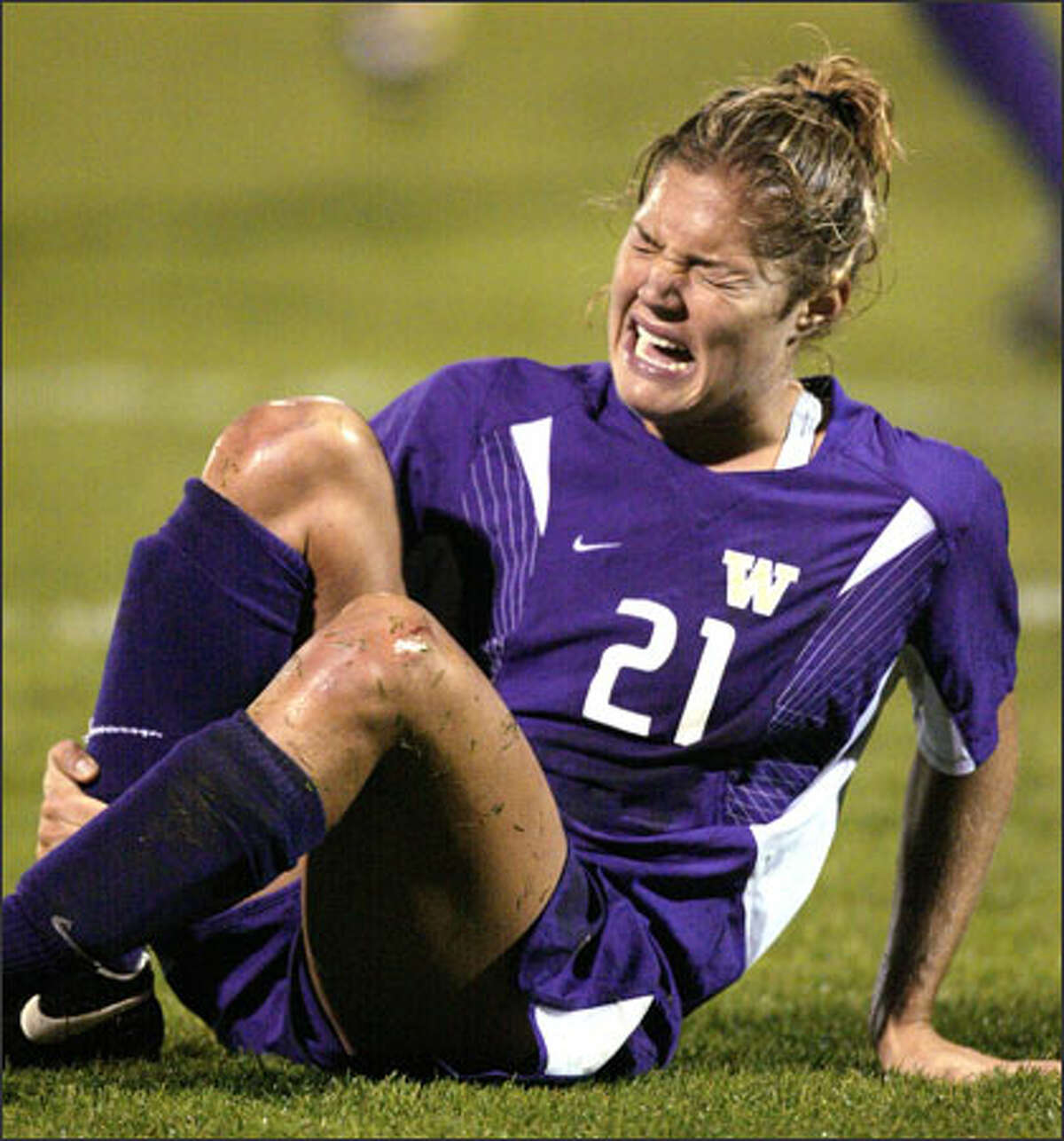 It's been a tough season all around for Kim Taylor, the only senior on the UW women's soccer team. Taylor is seventh in UW career goals but has none this season.
