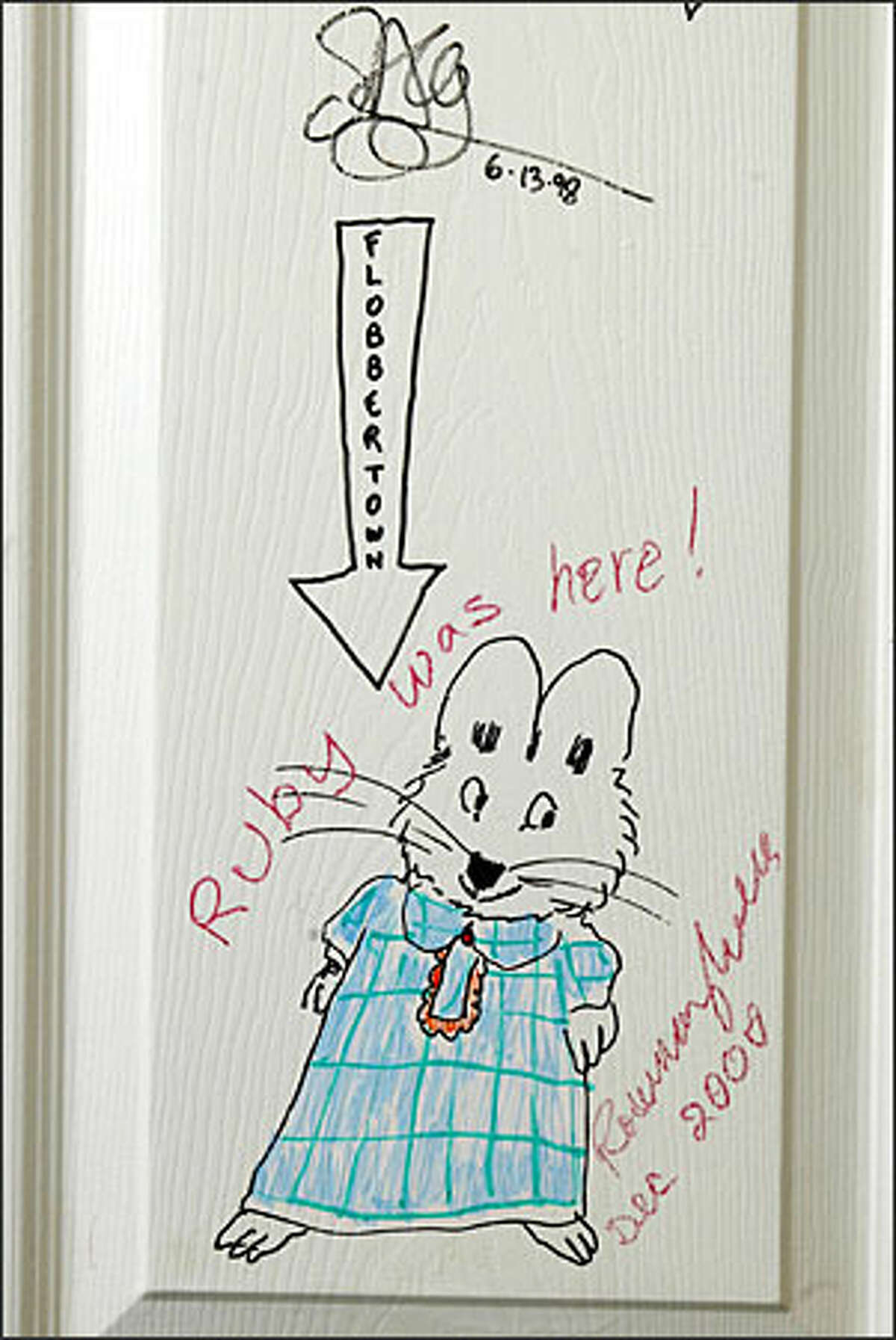 Author/illustrator Rosemary Wells has left her mark at the All For Kids store.