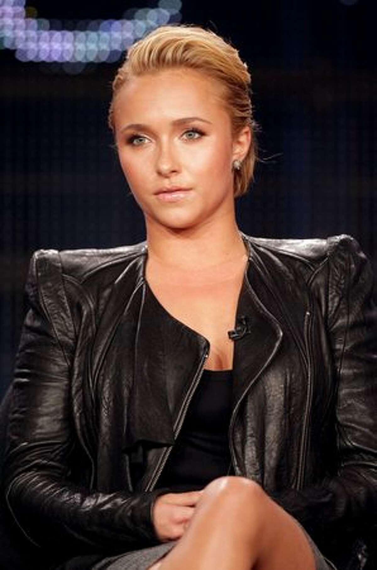 Actor Hayden Panettiere speaks during the "The Amanda Knox Story" panel at the Lifetime Television portion of the 2011 Winter TCA press tour held at the Langham Hotel in Pasadena, Calif., on Friday, Jan. 7, 2011.
