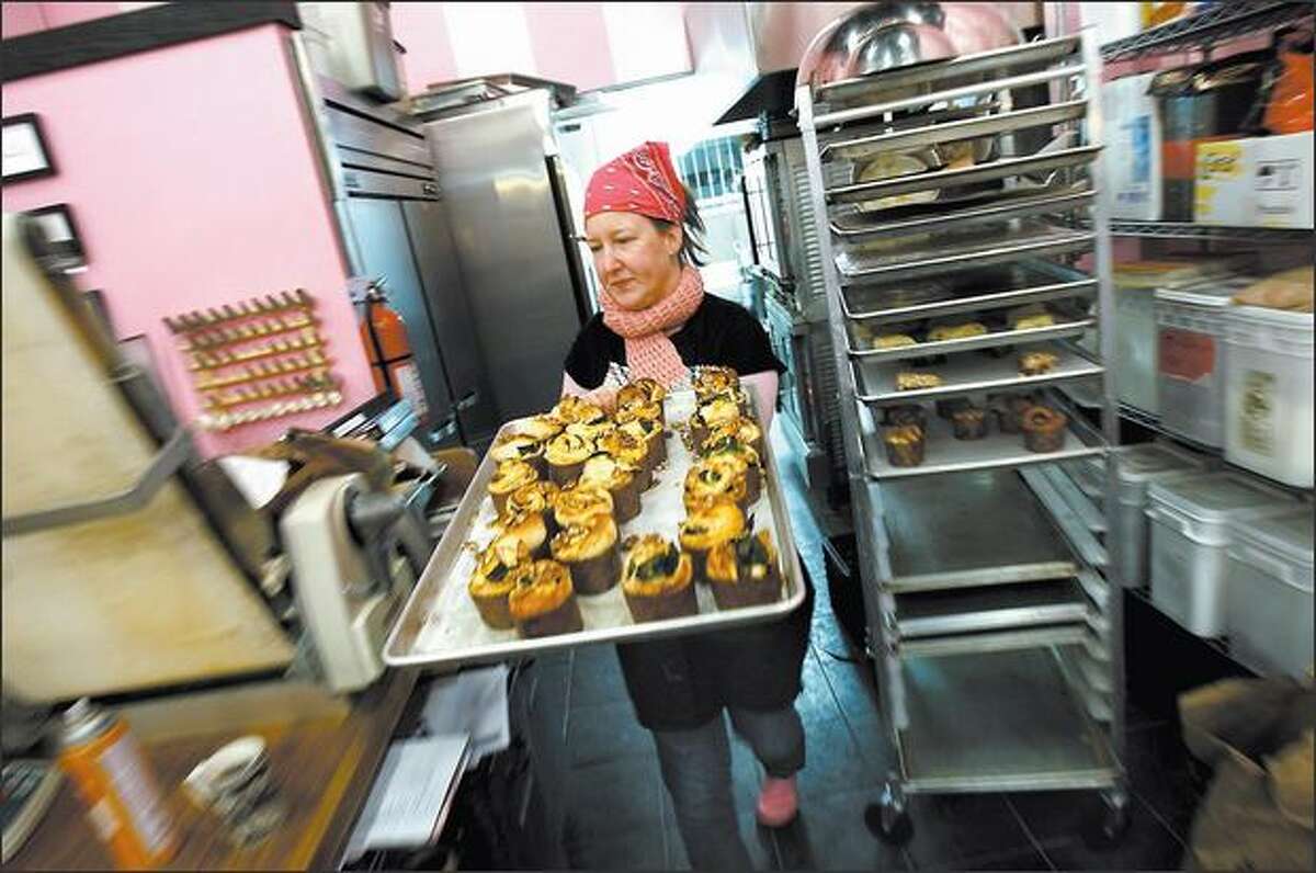 Stephanie Crocker sold her pastries wholesale at first, but soon decided she wanted her own bakery.
