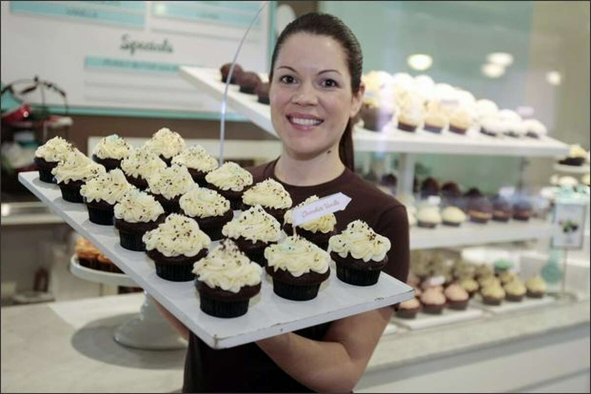 Co-owner Jennifer Shea says U Village was picked for Trophy Cupcakes No. 2 because it has a lot of stores in one place, plenty of foot traffic and a niche just waiting for a place to offer coffee and treats.