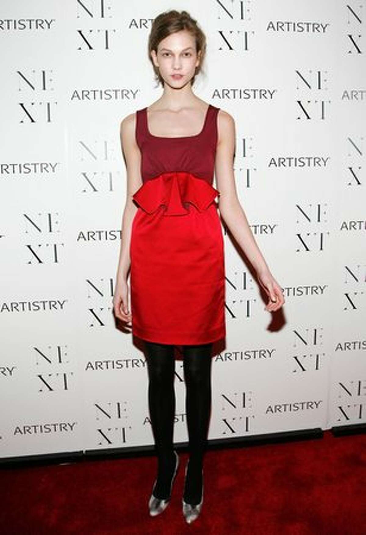 Model Karlie Kloss is seen in this photo from an event in New York on Saturday.