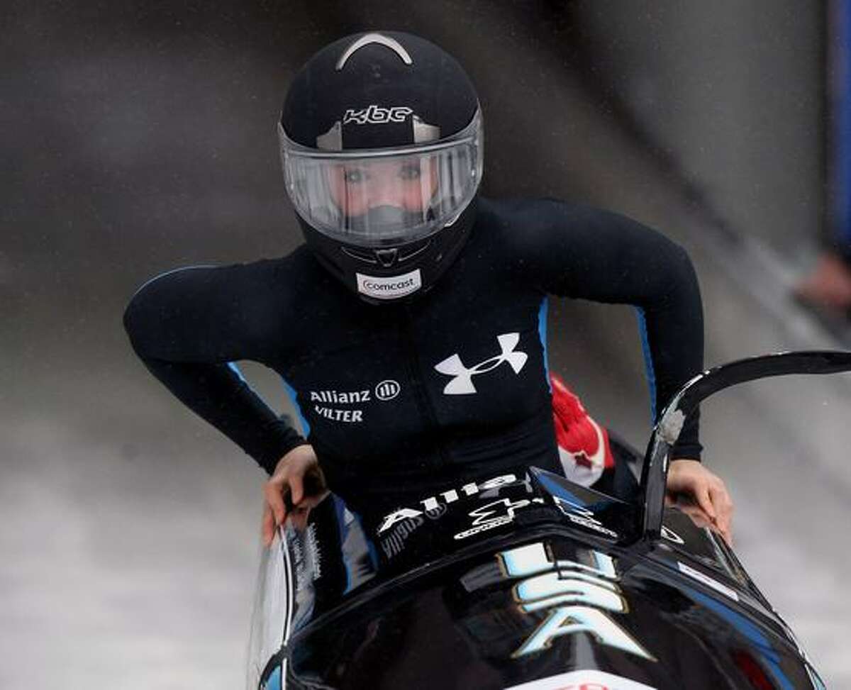 USA bobsled pilot Bree Schaaf of Bremerton is seen in a World Cup event in Germany in this Jan. 9 file photo. Schaaf is a member of the U.S. Olympic team.