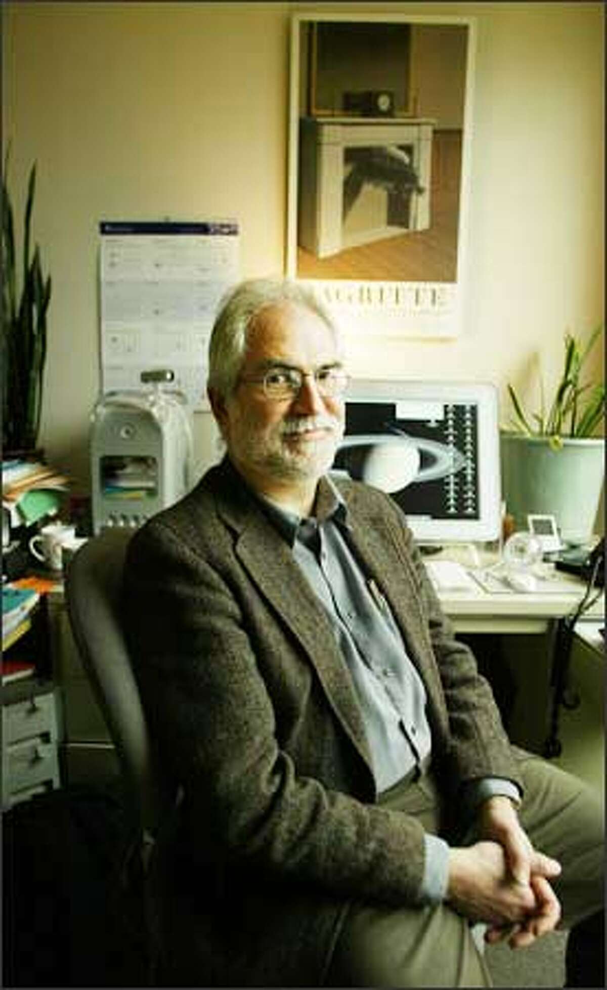 Paul Yager, pictured in his office, says: "I spend time worrying about how to raise more money. You're always looking."