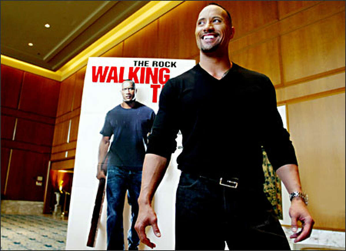 The Rock, née Dwayne Johnson, reveals his true persona while in Seattle last week to promote his latest film, "Walking Tall."