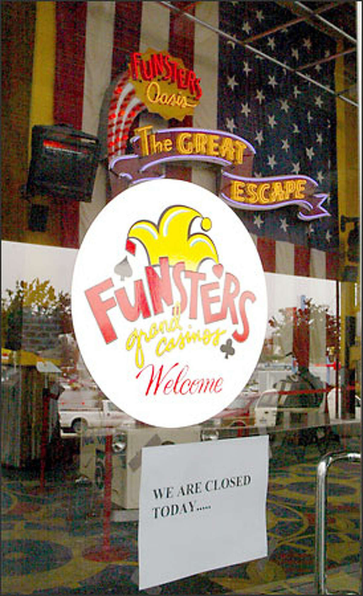 Funsters Grand Casino was closed yesterday shortly after the Department of Justice appointed a trustee for the company’s Chapter 7 case. A judge removed the business from Chapter 11 protection against its will.