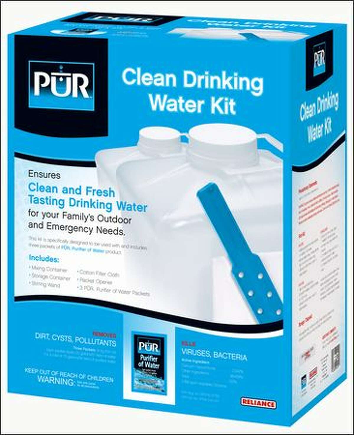 The technology in PUR's Purifier of Water is used in many water treatment plants - and now you can take it on the trail.