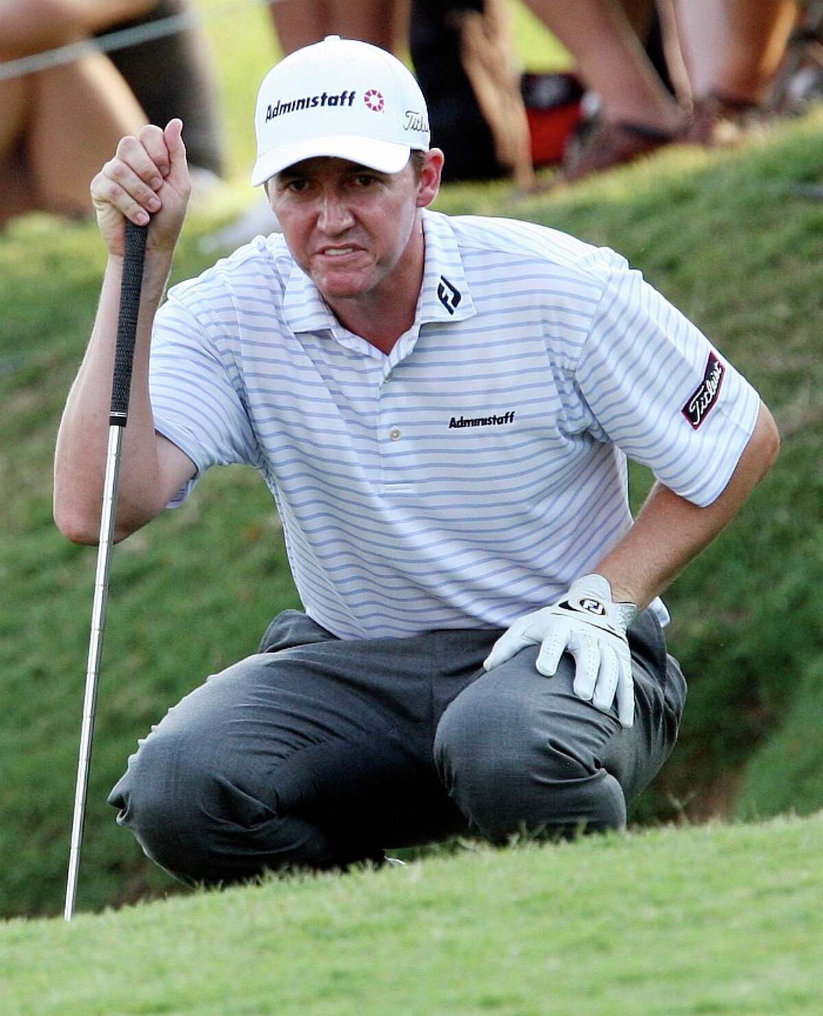 Jimmy Walker — seen here at last year's Valero Texas Open — finished in a tie for 22nd Sunday at the PGA Tour’s St. Jude Classic. EDWARD A. ORNELAS/eaornelas@express-news.net