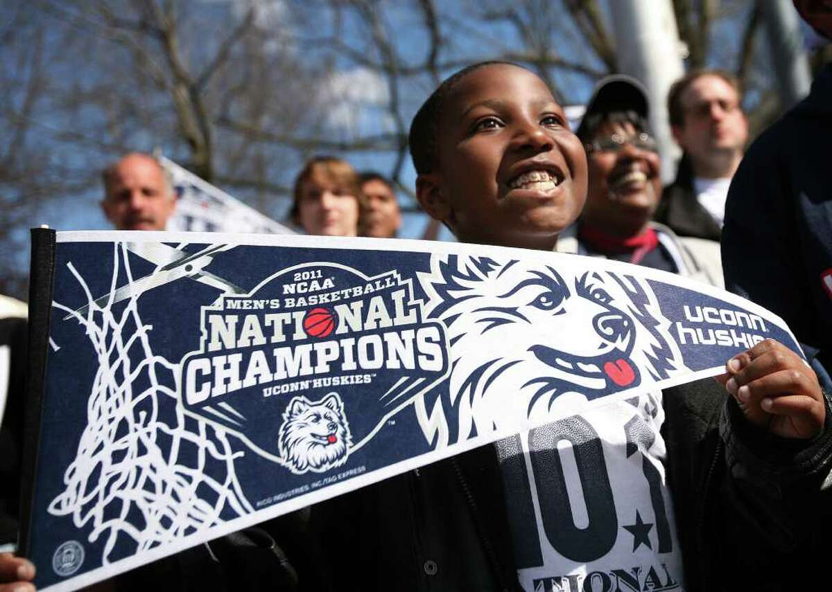 Thousands Celebrate UConn Men At Victory Parade, Rally