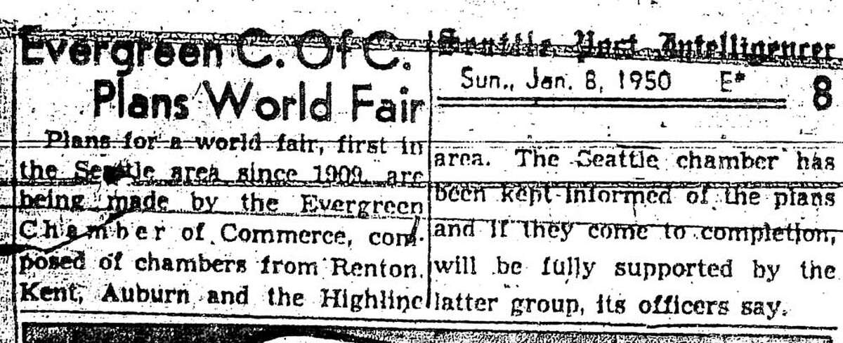 The first discussion of a World's Fair in Seattle came in early 1950.