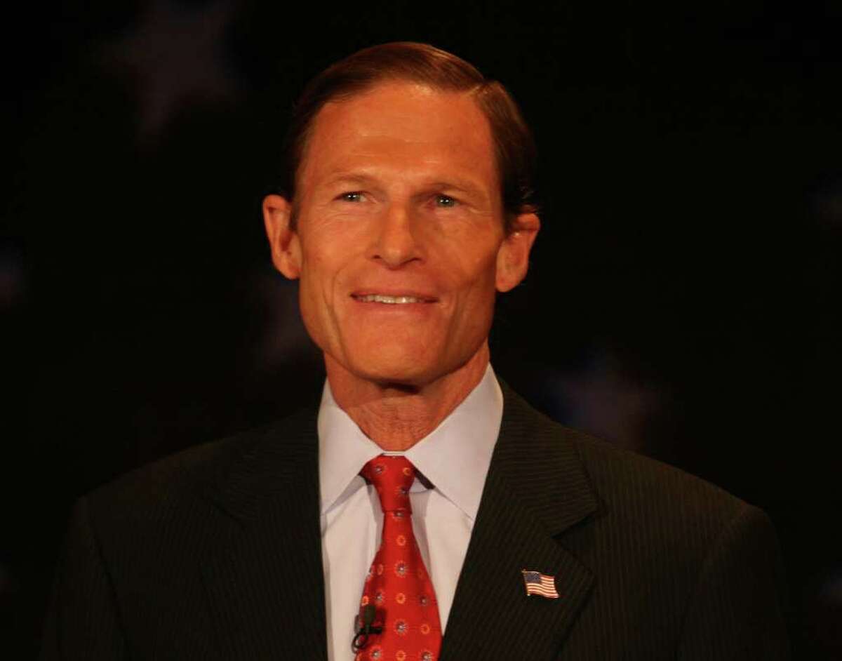 U.S. Senator Richard Blumenthal, D-Conn., said he supports a measure to raise the federal debt ceiling, the focus of the next divisive vote on Capitol Hill.