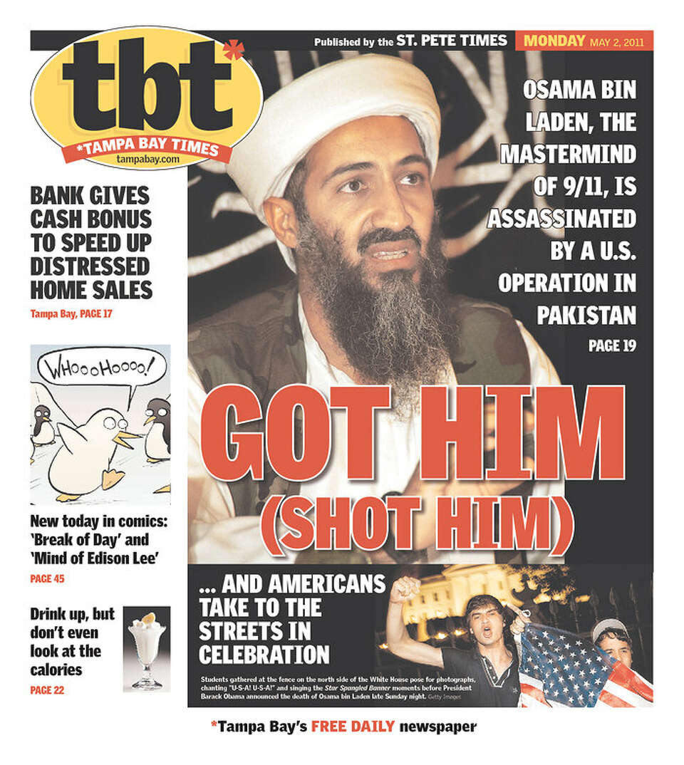 Newspaper Front Pages: Death of Osama bin Laden