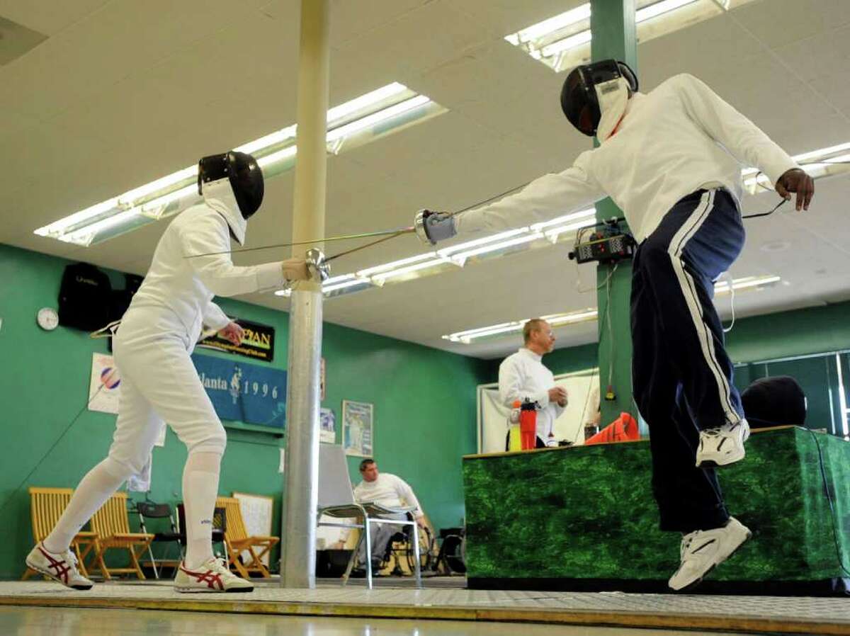 Athletes find a fencing challenge