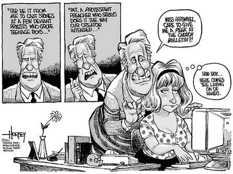 David Horsey cartoons - April 2002 - seattlepi.com