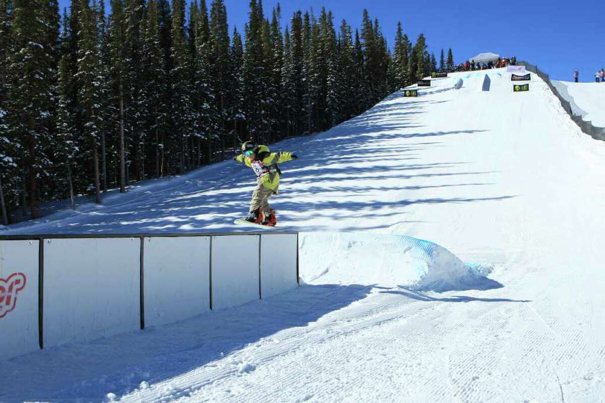 Glans voor eeuwig Danser Nine-year-old Fitzgerald is a high flying snowboarder