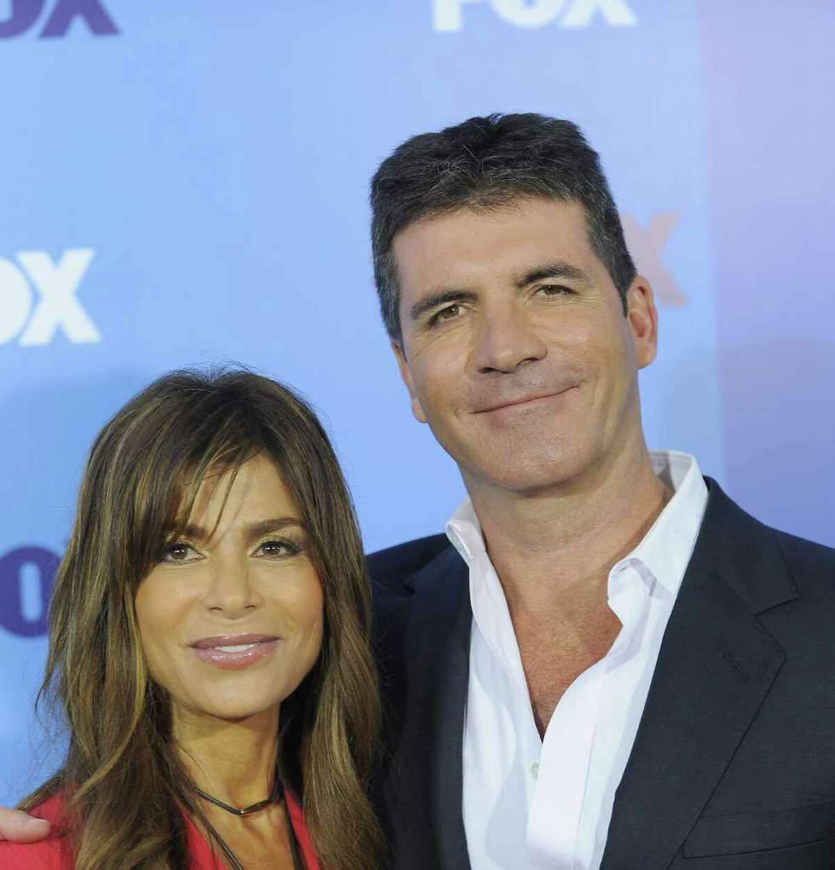 NEW YORK, NY - MAY 16: Paula Abdul and Simon Cowell attend the 2011 Fox Upfront at Wollman Rink - Central Park on May 16, 2011 in New York City.