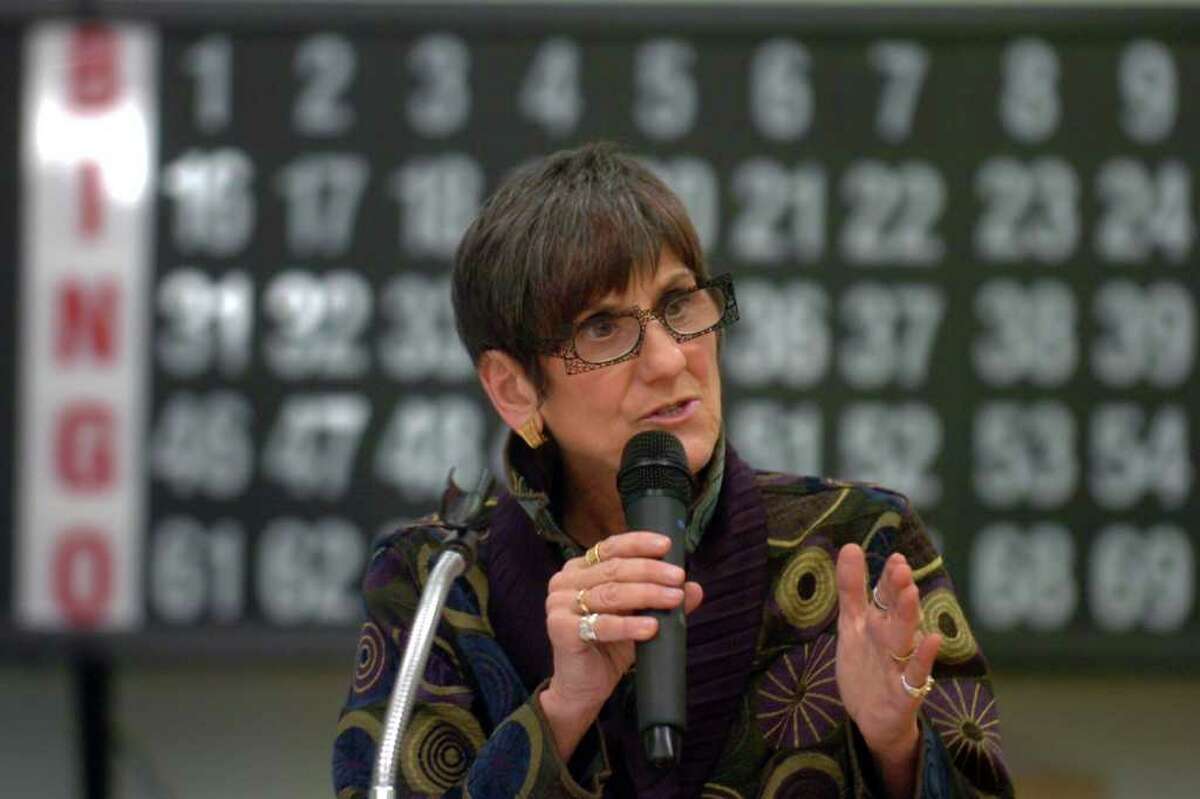 Congresswoman Rosa DeLauro speaks at a town hall meeting at the Baldwin Center in Stratford, Conn May 18th, 2011. The meeting was held to help inform seniors at the center about proposed changes to Medicare and Medicaid.