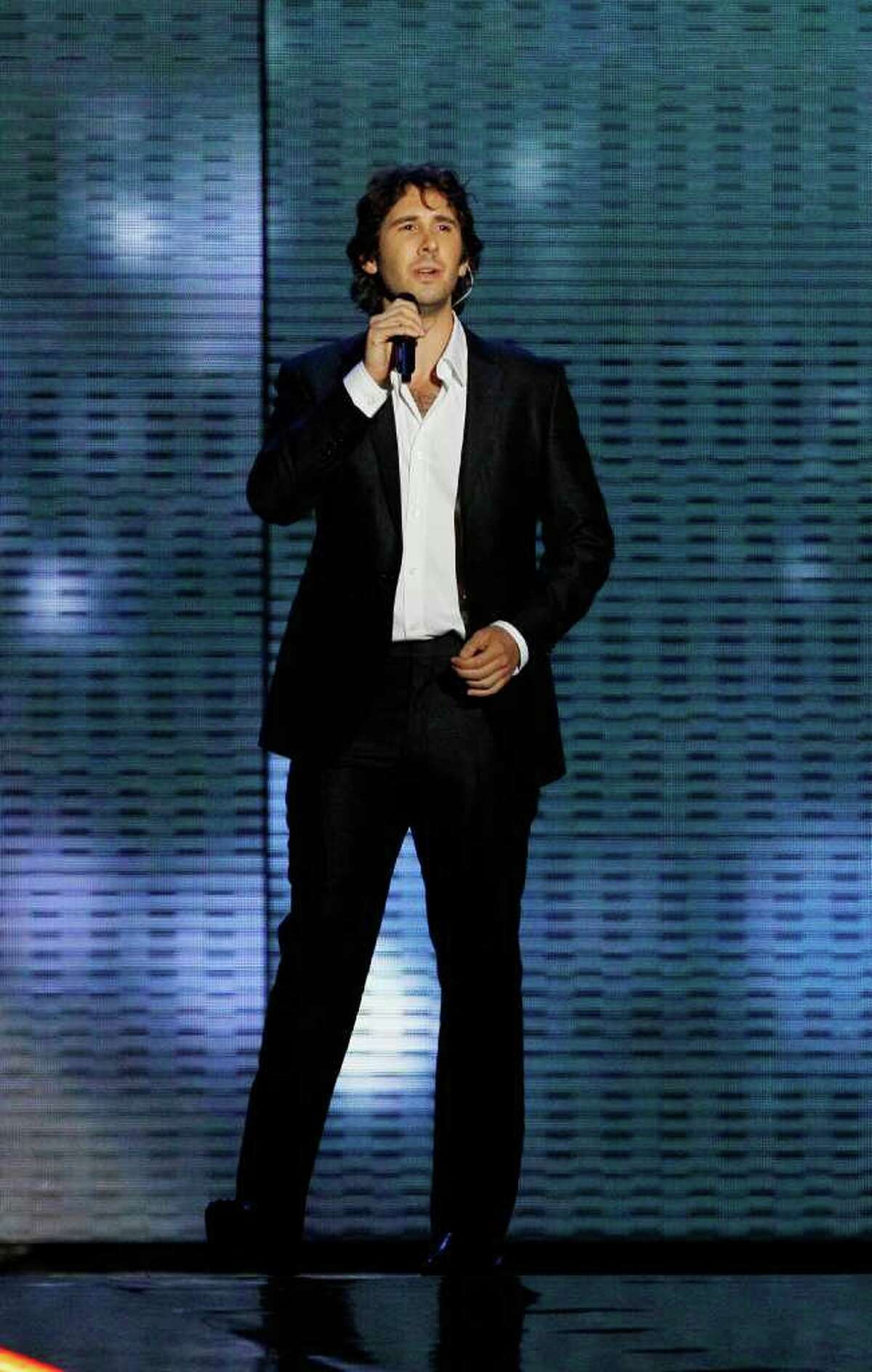 Josh Groban performs during a star-studded double-taping of "Surprise Oprah! A Farewell Spectacular," Tuesday, May 17, 2011, in Chicago.