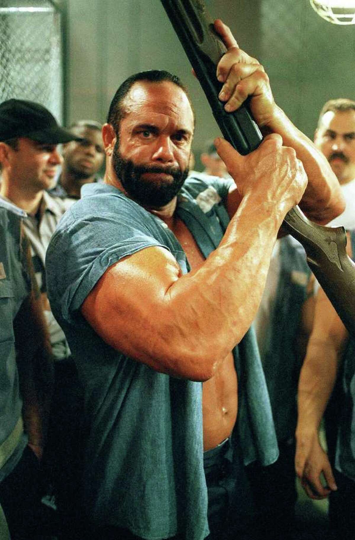 Randy Savage guest stars as Wide Load Lunt, a convict forced to participate in brutal fights between prisoners that are staged by guards, on WALKER, TEXAS RANGER, Saturday, Nov. 20.