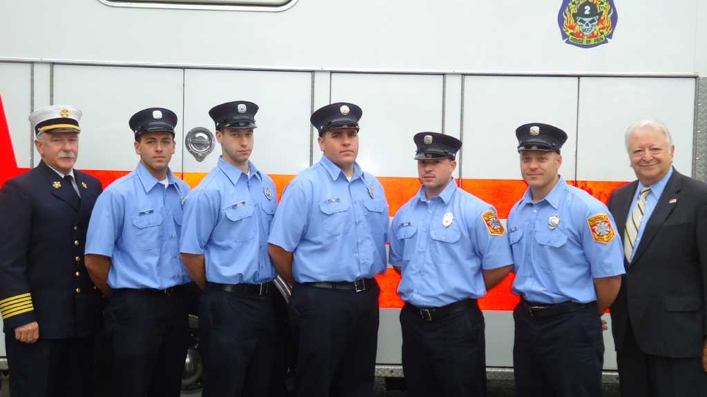 Fire Department swears in five new recruits