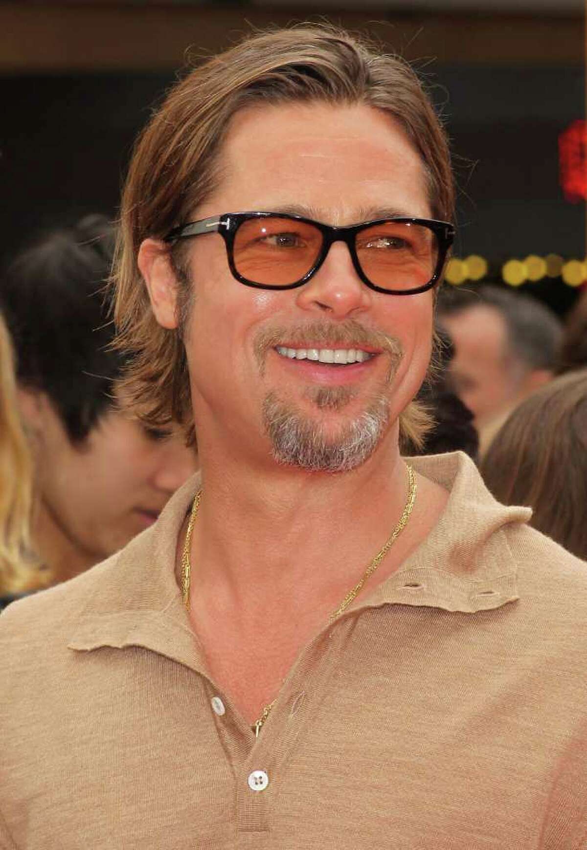 Actor Brad Pitt attends the Premiere of DreamWorks Animation's "Kung Fu Panda 2" at Mann's Chinese Theatre in Hollywood, California.
