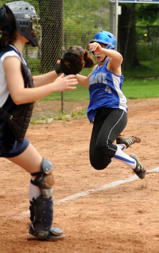 Staples softball breaks losing streak on Senior Night