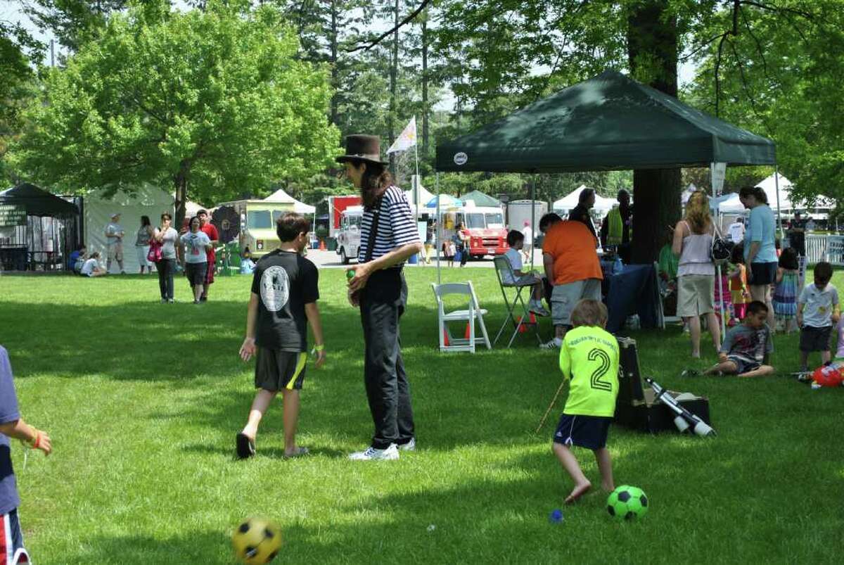 The Greenwich Town Party was on May 28, 2011 at Roger Sherman Baldwin Park in Greenwich.