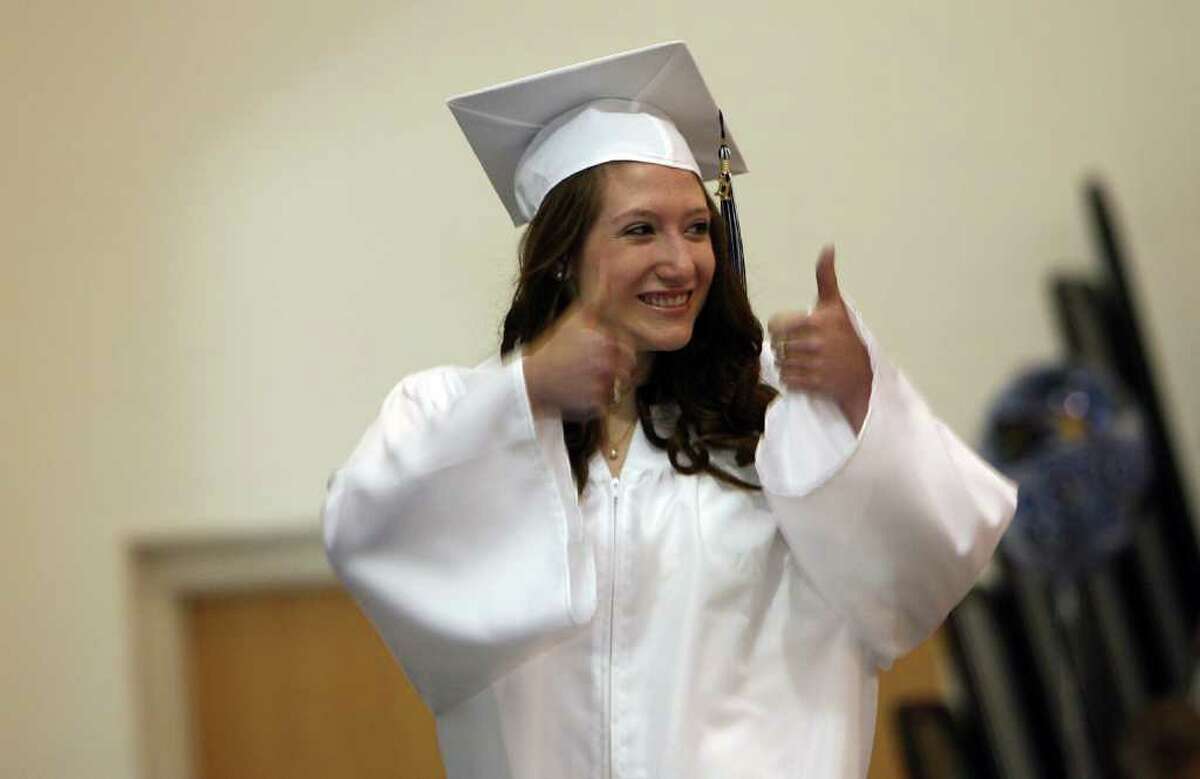 Katlyn Sheffield, of Shelton, graduates from Lauralton Hall in Milford on Sunday, June 5, 2011.
