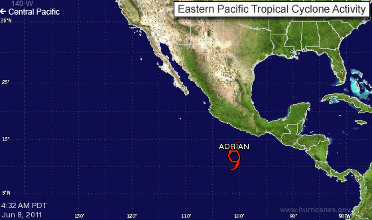 Tropical Storm Adrian forms off Mexico's coast