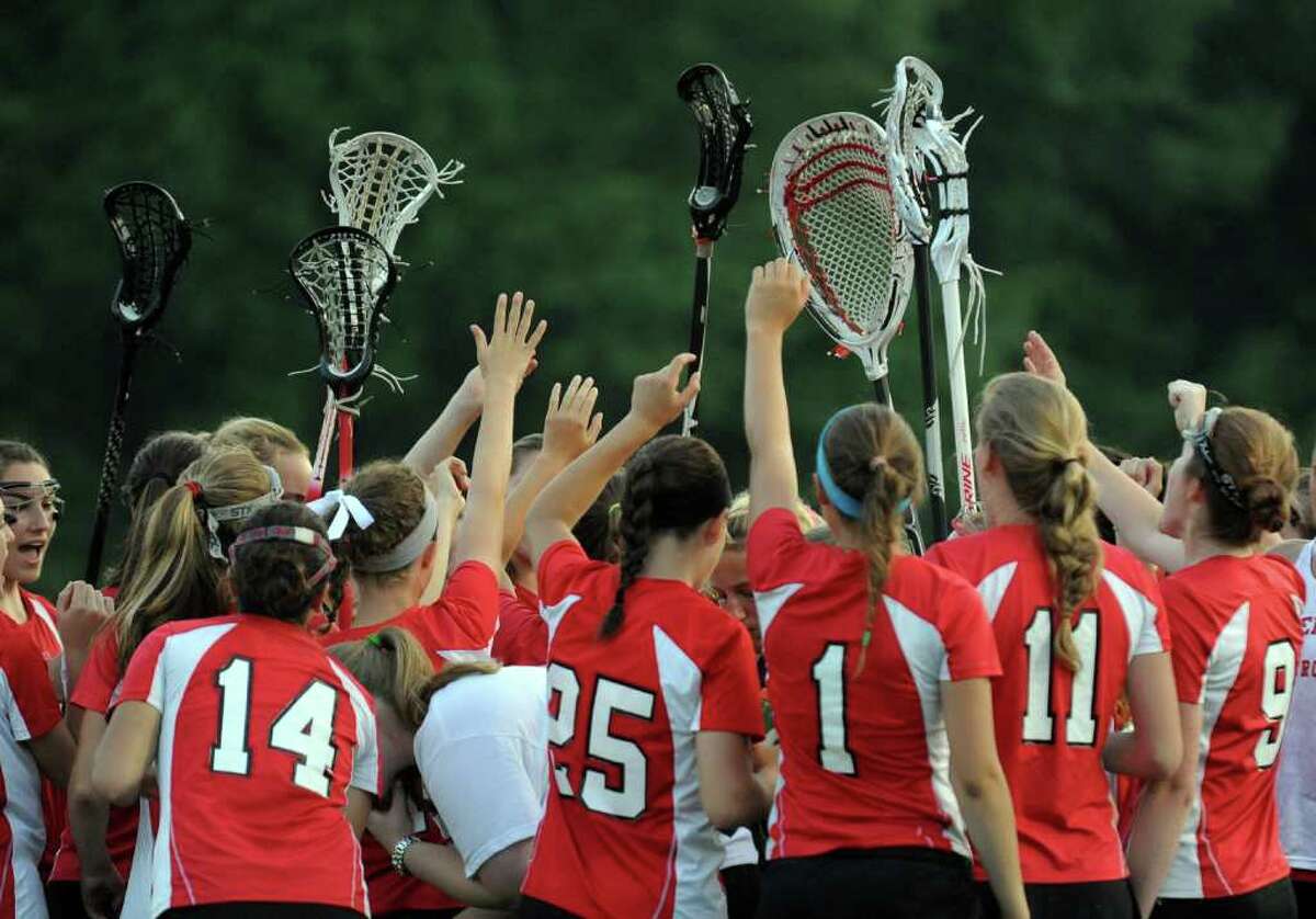 Highlights from CIAC Class L semifinal girls lacrosse action between Greenwich and Cheshire at Bunnell High in Stratford, Conn. on Wednesday June 8, 2011.