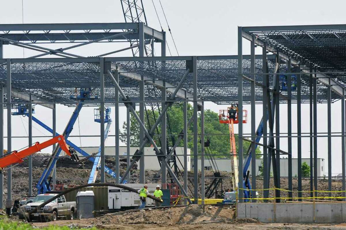 View of new construction at the FAGE USA Dairy Industry plant in the Johnstown Industrial Park, on Wednesday June 8, 2011 in Johnstown, NY. ( Philip Kamrass / Times Union)