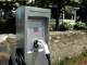 The Sherman Green on the corner of the Post Rd. and Reef Rd. in Fairfield, Conn. has an electric vehicle charger in one of the parking spots.