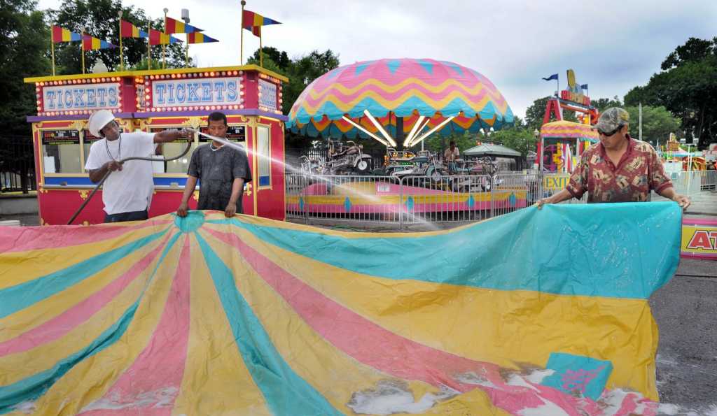 Downtown Danbury carnival gets ready to open