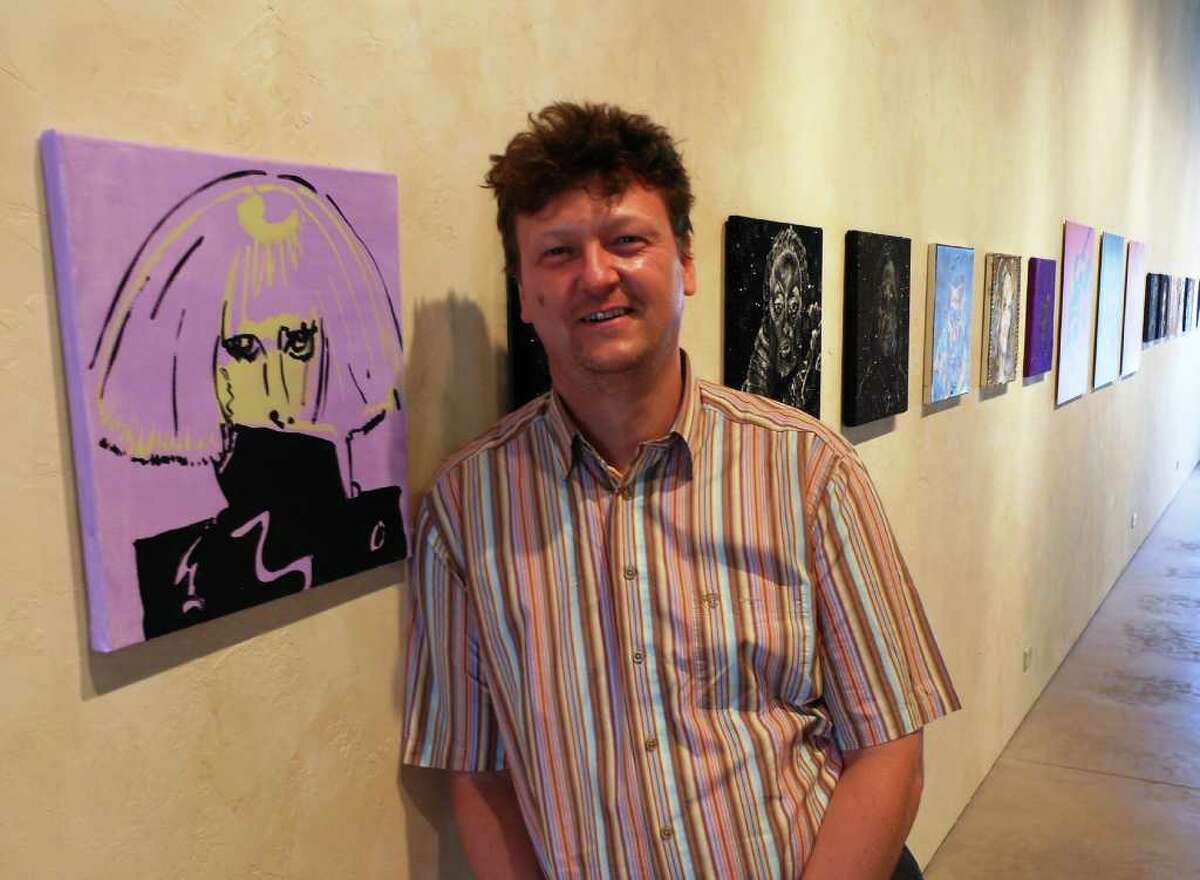 German artist Peter Hundshammer is showing his "La Diva" portraits, including Lady Gaga, at Bismarck Studios.