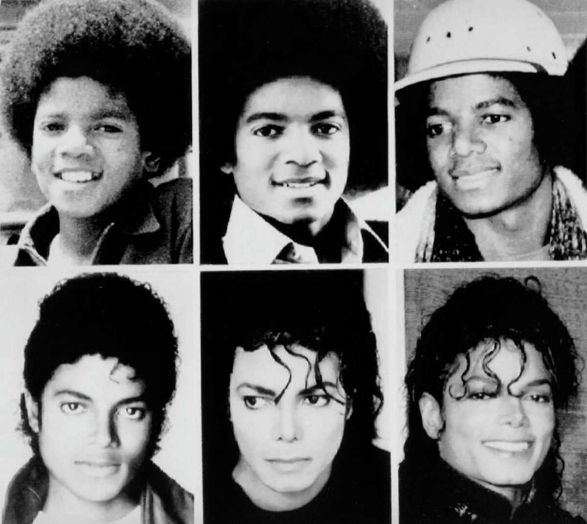 Michael Jackson is seen in file pictures from top left, 1971, 1977, 1979, and bottom left, 1983, 1987, and 1990. Jackson has died in Los Angeles at age 50 on Thursday, June 25, 2009.