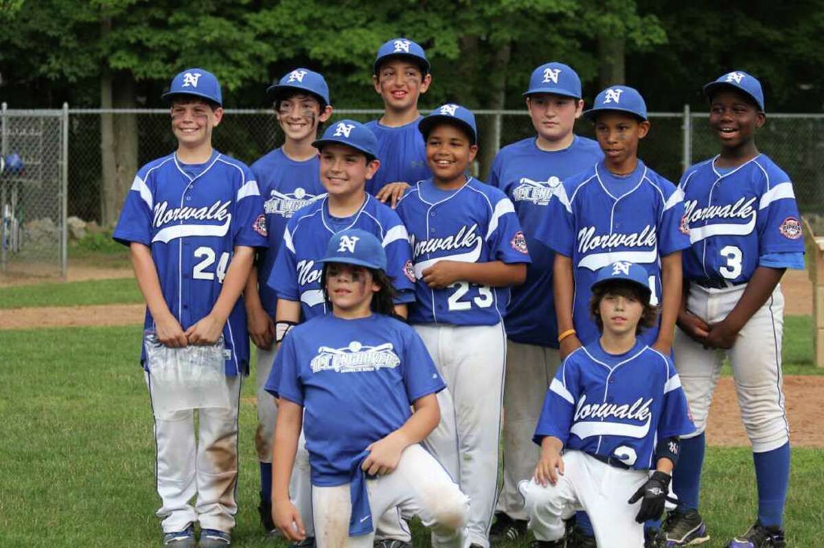 The Norwalk Cal Ripken 11-year-old All-Star team recently defeated Newtown 13-12 in eight innings to win the Al Leonard Invitational Tournament. Pictured (from left, standing) are Johnny Thorme, Chris Van der Els, Patrick Auz, Chris Druin, Cory Acevedo, Matthew Clarke, Matt Saint-Louis and Jordan O'Brien. Pictured (from left, kneeling) are Brenden Huertas and Michael Claps. Not pictured are Jack Feinstein, Andrew Matthews, Griffin Root, manager Mike Claps and coach Richard Matthews.