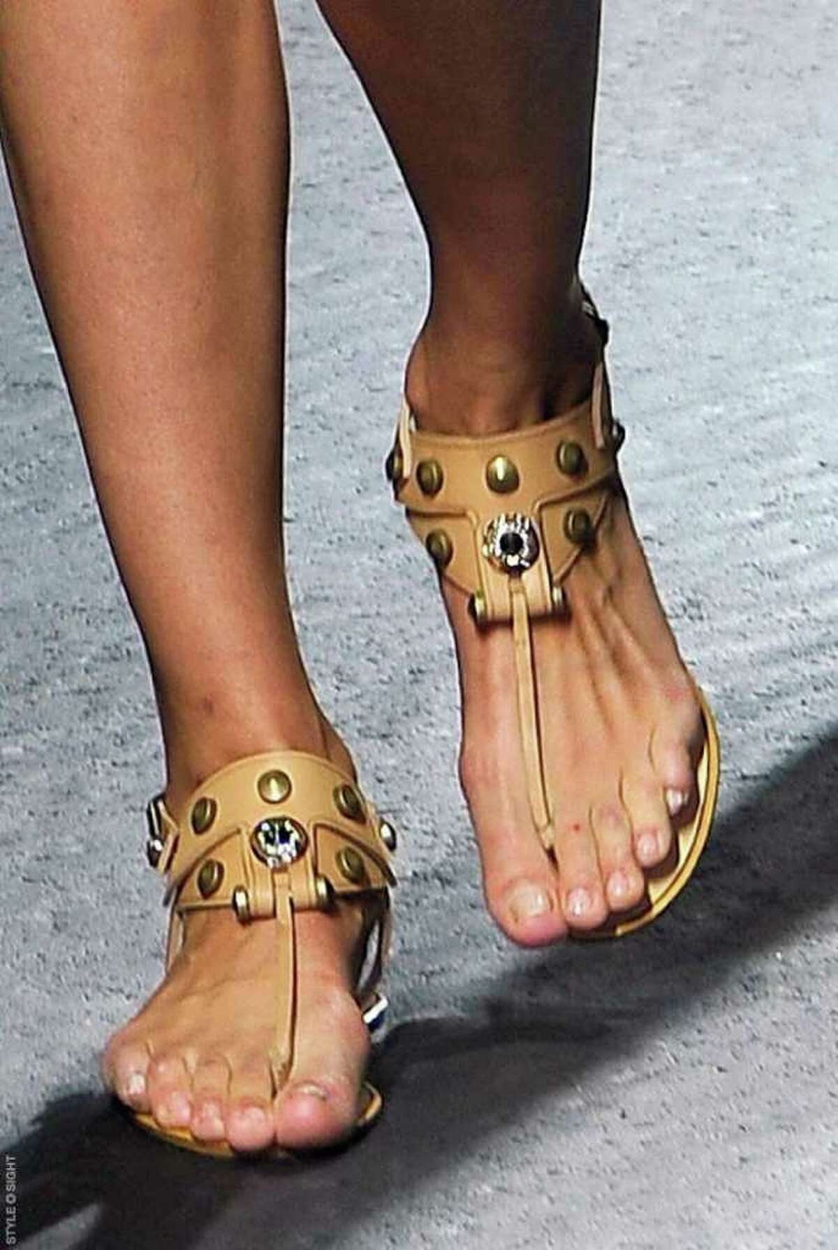 A sizzle in your step SANDALS: Styles that resemble ankle jewelry prove ...