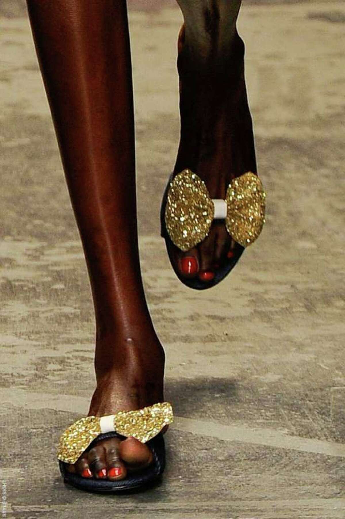 flats with ankle bow