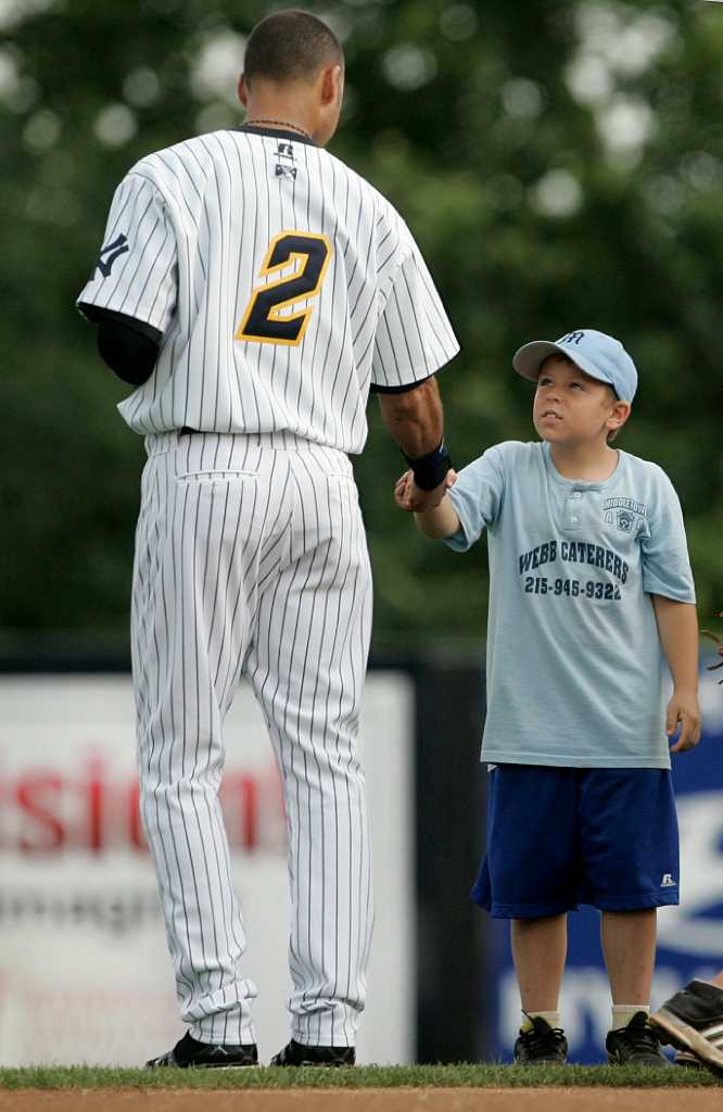 Derek Jeter Signed Trenton Thunder Jersey. Baseball