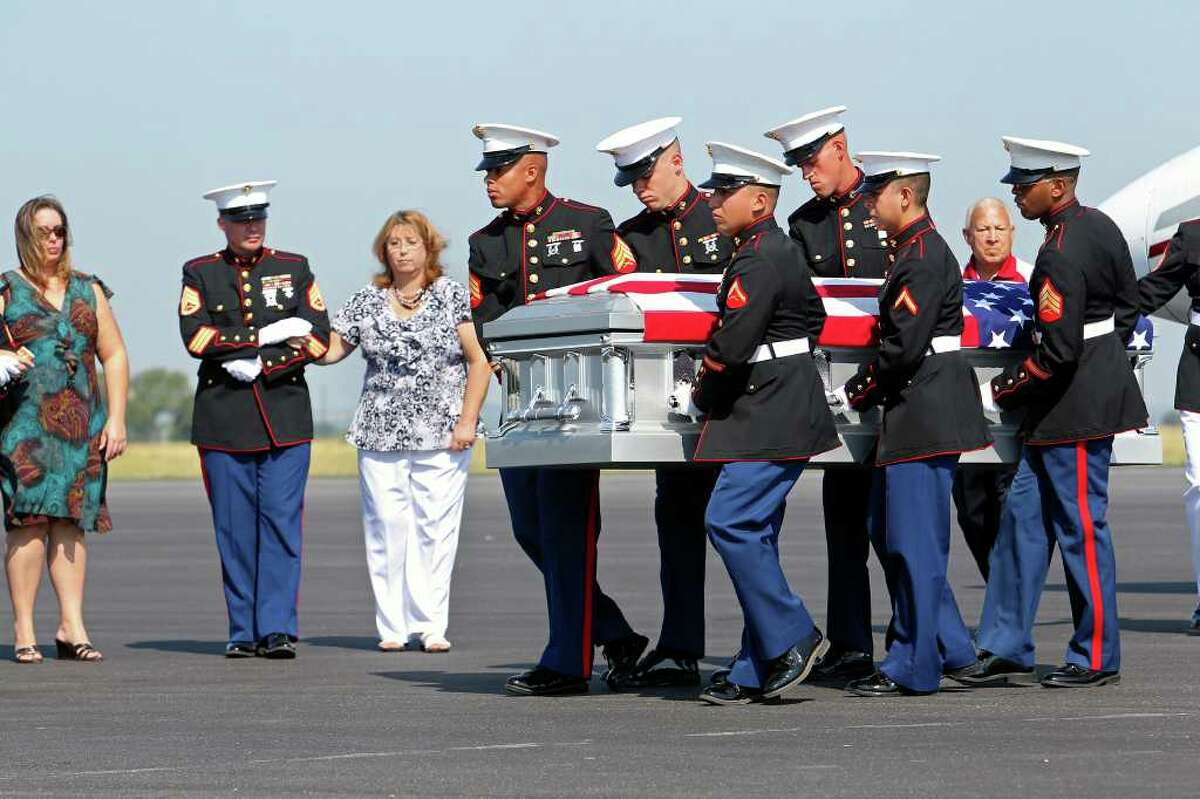 Fallen Marine's own words shared at funeral